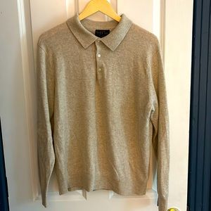Cashmere sweater polo